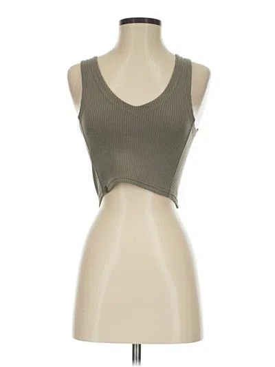 Pre-owned Lululemon Athletica Tank Top Gray Strapless Neckline Tops