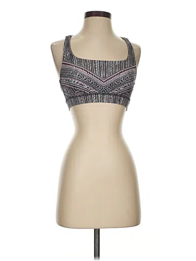 Pre-owned Lululemon Athletica Tank Top Gray Strapless Neckline Tops