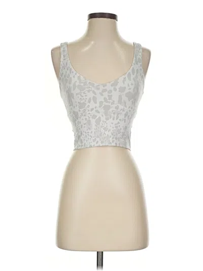 Pre-owned Lululemon Athletica Tank Top Gray Strapless Neckline Tops