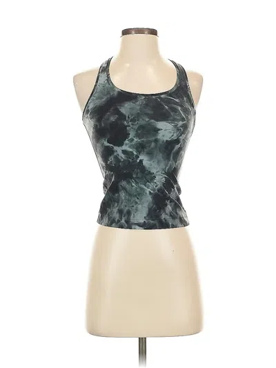 Pre-owned Lululemon Athletica Tank Top Green Halter Neckline Tops