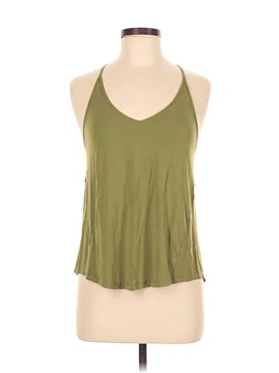 Pre-owned Lululemon Athletica Tank Top Green Halter Neckline Tops