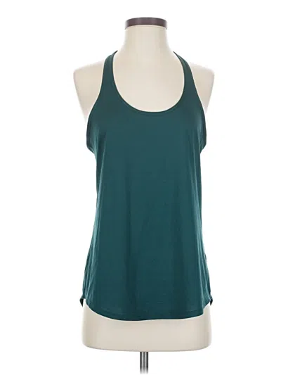 Pre-owned Lululemon Athletica Tank Top Green Halter Neckline Tops