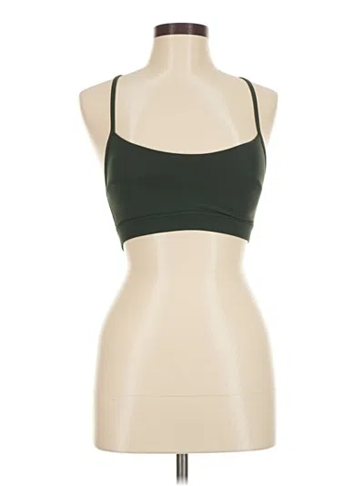 Pre-owned Lululemon Athletica Tank Top Green Halter Neckline Tops