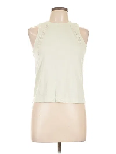 Pre-owned Lululemon Athletica Tank Top Green Halter Neckline Tops