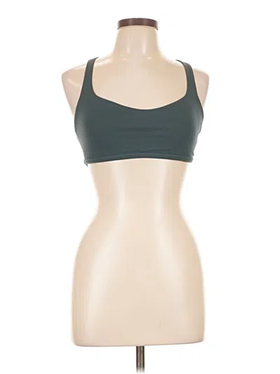 Pre-owned Lululemon Athletica Tank Top Green Halter Neckline Tops