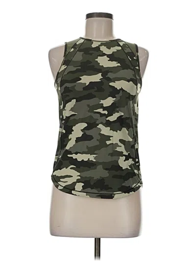 Pre-owned Lululemon Athletica Tank Top Green Halter Neckline Tops