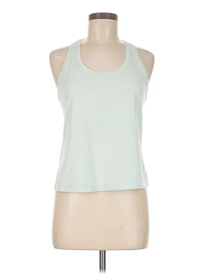 Pre-owned Lululemon Athletica Tank Top Green Halter Neckline Tops
