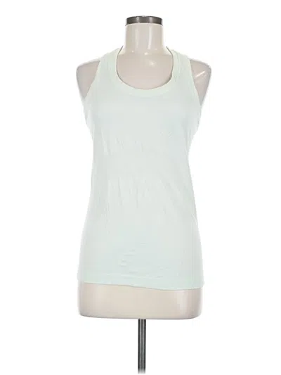 Pre-owned Lululemon Athletica Tank Top Green Halter Neckline Tops
