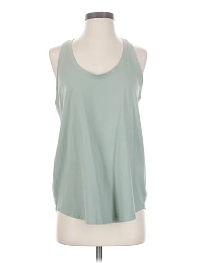 Pre-owned Lululemon Athletica Tank Top Green Halter Neckline Tops
