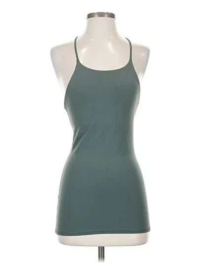 Pre-owned Lululemon Athletica Tank Top Green Halter Neckline Tops