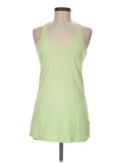 Pre-owned Lululemon Athletica Tank Top Green Halter Neckline Tops