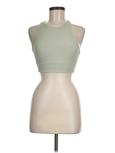 Pre-owned Lululemon Athletica Tank Top Green Halter Neckline Tops