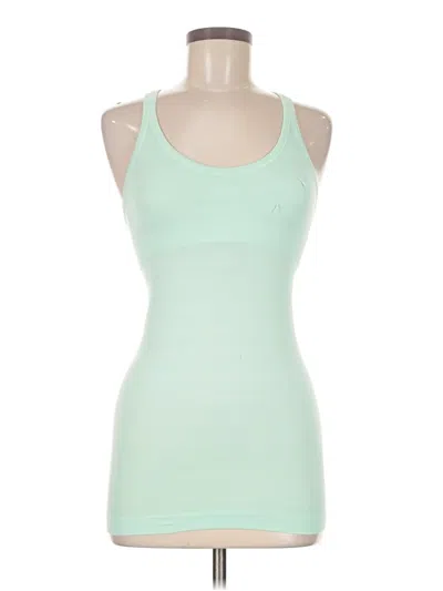 Pre-owned Lululemon Athletica Tank Top Green Halter Neckline Tops
