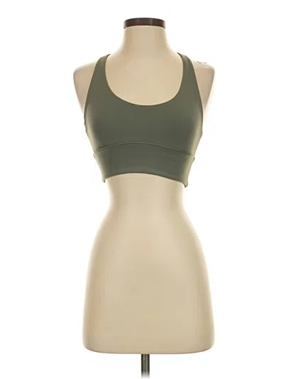 Pre-owned Lululemon Athletica Tank Top Green Halter Neckline Tops