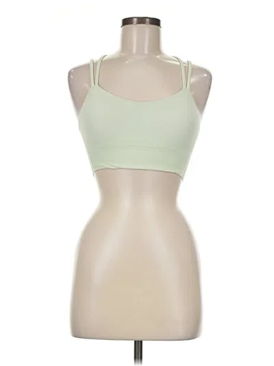 Pre-owned Lululemon Athletica Tank Top Green Halter Neckline Tops
