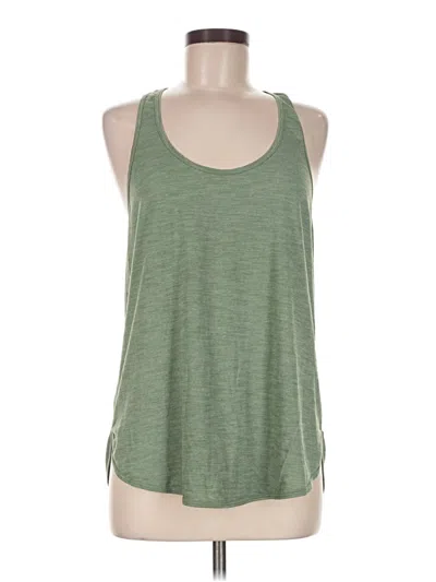 Pre-owned Lululemon Athletica Tank Top Green Halter Neckline Tops