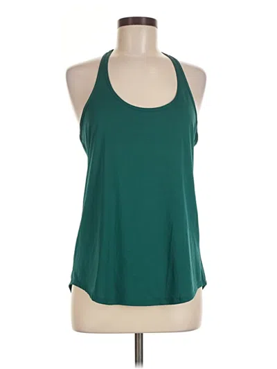 Pre-owned Lululemon Athletica Tank Top Green Halter Neckline Tops