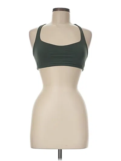 Pre-owned Lululemon Athletica Tank Top Green Halter Neckline Tops