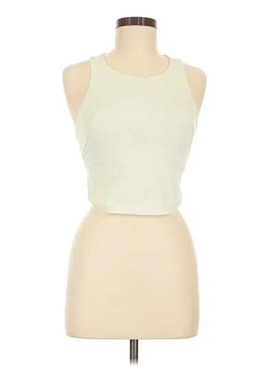 Pre-owned Lululemon Athletica Tank Top Green Halter Neckline Tops