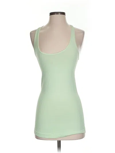 Pre-owned Lululemon Athletica Tank Top Green Strapless Neckline Tops