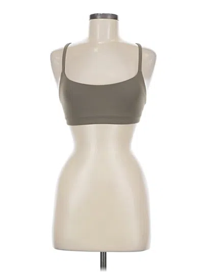 Pre-owned Lululemon Athletica Tank Top Green Strapless Neckline Tops