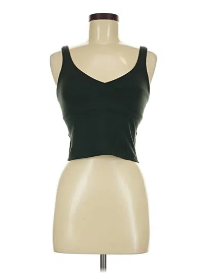 Pre-owned Lululemon Athletica Tank Top Green Strapless Neckline Tops