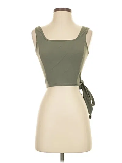 Pre-owned Lululemon Athletica Tank Top Green Strapless Neckline Tops
