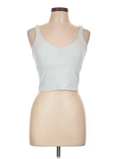 Pre-owned Lululemon Athletica Tank Top Green Strapless Neckline Tops