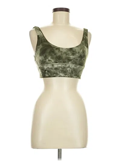Pre-owned Lululemon Athletica Tank Top Green Strapless Neckline Tops