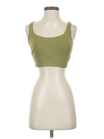 Pre-owned Lululemon Athletica Tank Top Green Strapless Neckline Tops