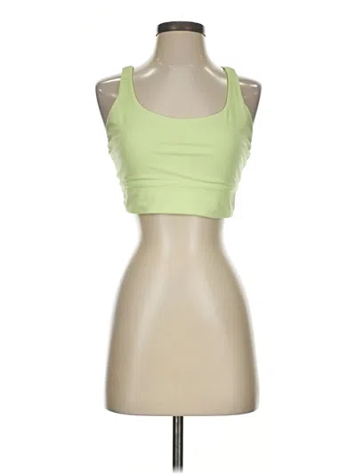 Pre-owned Lululemon Athletica Tank Top Green Strapless Neckline Tops