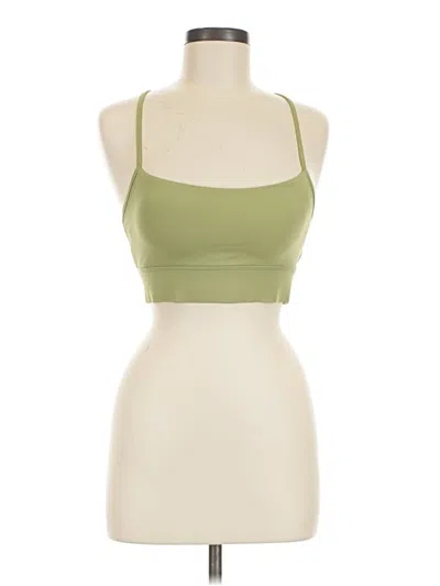 Pre-owned Lululemon Athletica Tank Top Green Strapless Neckline Tops