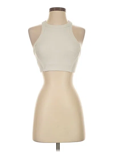 Pre-owned Lululemon Athletica Tank Top Ivory Halter Neckline Tops