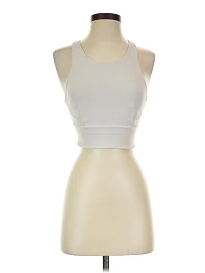Pre-owned Lululemon Athletica Tank Top Ivory Halter Neckline Tops