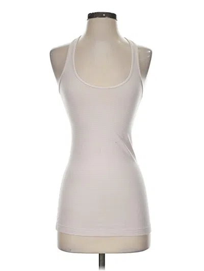Pre-owned Lululemon Athletica Tank Top Ivory Halter Neckline Tops