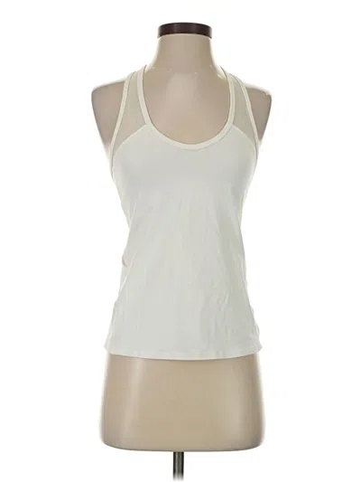 Pre-owned Lululemon Athletica Tank Top Ivory Halter Neckline Tops