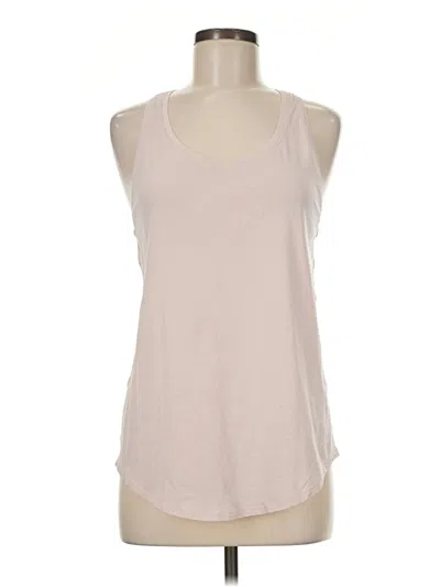 Pre-owned Lululemon Athletica Tank Top Ivory Halter Neckline Tops