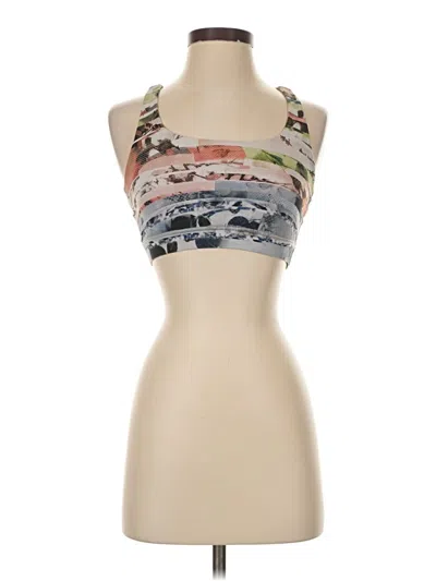Pre-owned Lululemon Athletica Tank Top Ivory Halter Neckline Tops In White