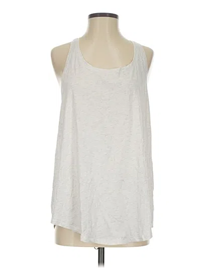 Pre-owned Lululemon Athletica Tank Top Ivory Halter Neckline Tops In White