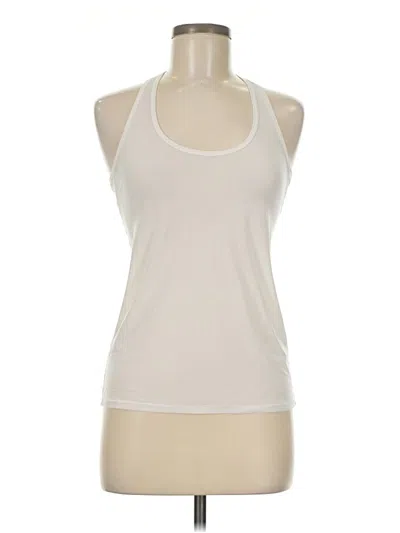 Pre-owned Lululemon Athletica Tank Top Ivory Halter Neckline Tops In White