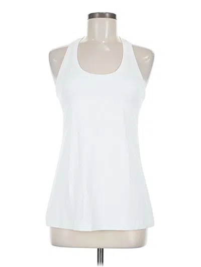 Pre-owned Lululemon Athletica Tank Top Ivory Halter Neckline Tops In White