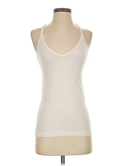 Pre-owned Lululemon Athletica Tank Top Ivory Halter Neckline Tops In White