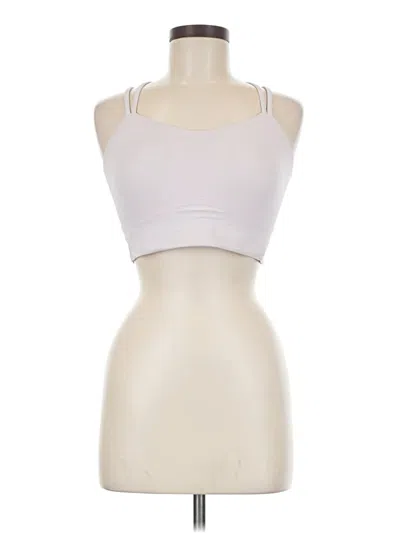 Pre-owned Lululemon Athletica Tank Top Ivory Halter Neckline Tops In White