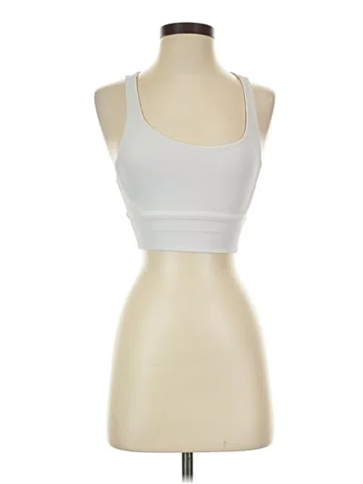 Pre-owned Lululemon Athletica Tank Top Ivory Strapless Neckline Tops