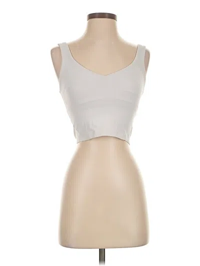 Pre-owned Lululemon Athletica Tank Top Ivory Strapless Neckline Tops