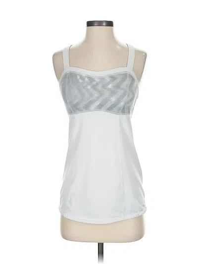 Pre-owned Lululemon Athletica Tank Top Ivory Strapless Neckline Tops In White