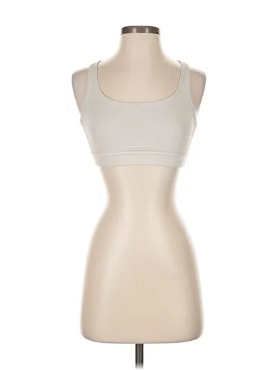 Pre-owned Lululemon Athletica Tank Top Ivory Strapless Neckline Tops In White