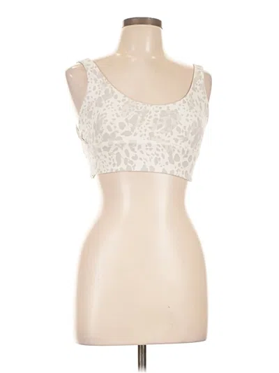 Pre-owned Lululemon Athletica Tank Top Ivory Strapless Neckline Tops In White