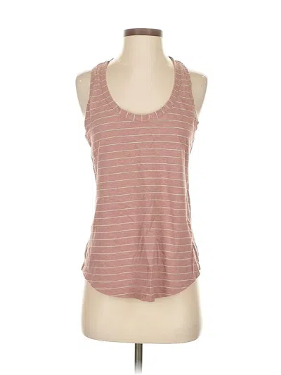 Pre-owned Lululemon Athletica Tank Top Pink Halter Neckline Tops