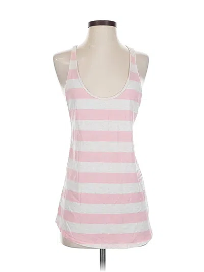 Pre-owned Lululemon Athletica Tank Top Pink Halter Neckline Tops